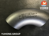 ASTM A815 WP-S UNS S32750 الفولاذ المقاوم للصدأ السوبر المزدوج السلس 90 درجة الكوع LR B16.9