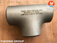 ASTM A815 WP32760-S Super Duplex Steel Equal Tee Butt Weld Fittings لتحلية المياه