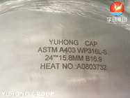 سمك كبير ASTM A403 WP304L غطاء الفولاذ المقاوم للصدأ