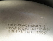 A403 WP347H الفولاذ المقاوم للصدأ تركيبات 90 درجة الكوع