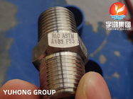 ASTM A182 F53 حلمة سداسية TBE 1/2 `` 3000 # NPT B16.11 وصلات فولاذية سوبر مزدوجة مزورة