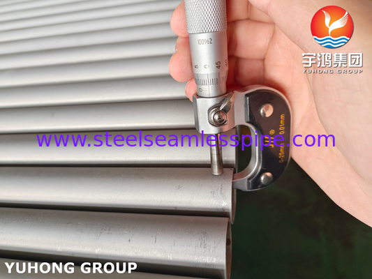 أنابيب بلا خيوط من الفولاذ المقاوم للصدأ الحديدي ASTM A268 TP410 مبادل الحرارة