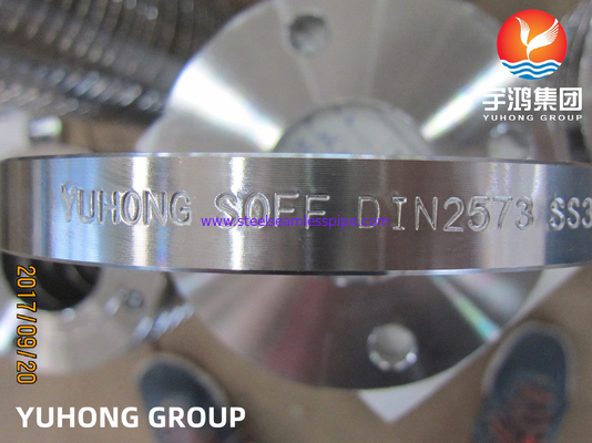 شفة من الفولاذ الذي لا يصدأ ، SORF ، WNFF ، DIN2573 ، A182 ، F304 ، 304L ، 304H ، SS316 ، 316L ، B16.5