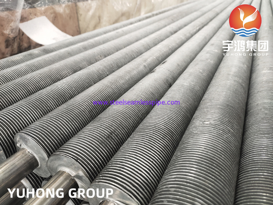 ASME SA249 TP304 أنبوب الصلب المقاوم للصدأ المكبّر لمتبادل حرارة المبرد الهواء