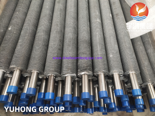 ASME SA249 TP304 أنبوب الصلب المقاوم للصدأ المكبّر لمتبادل حرارة المبرد الهواء