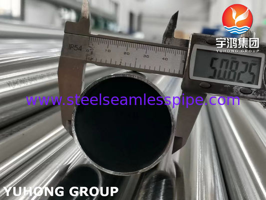 أنبوب صحي بلا مسام من الفولاذ المقاوم للصدأ ASTM A270 TP316L 320 صخور مطلية في الخارج