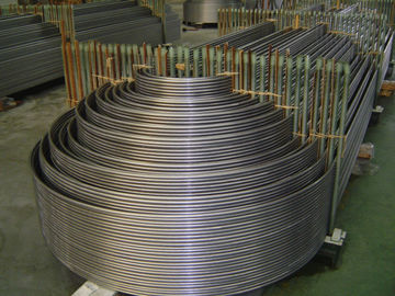 أنبوب مبادلة الحرارة ، نوع U bend ، أنبوب مبادلة الحرارة من الفولاذ المقاوم للصدأ ASTM 213 ، ASME SA213 ، ASTM A789 ، ASME SA789