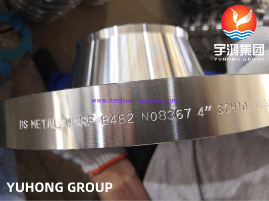 ASTM B462 سبيكة Al6XN، UNS N08367 WNRF صفائح الفولاذ من سبيكة النيكل CL3000 للنفط والغاز