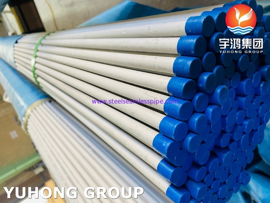 ASTM A213 / ASTM A269 الفولاذ المقاوم للصدأ أنبوب غير ملحوم الحد الأدنى لسمك الجدار المبخر المكثف