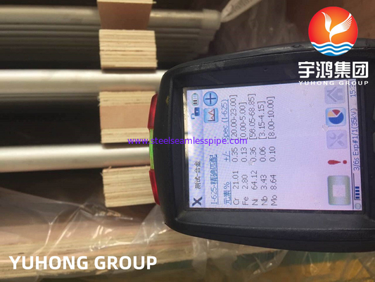 ASME SB444 Inconel 625 / UNS N06625 النيكل سبيكة الفولاذ U Bend أنبوب غير سلس