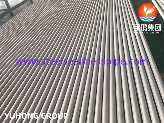 أنبوب بلا مسام من الفولاذ المقاوم للصدأ ASTM A 213 TP304/304L ، TP316L ، TP310S ، TP316Ti ، TP321/321H ، TP347 ، TP317 قوة عالية للتطبيق في غلاية التدفئة بمبادل الحرارة