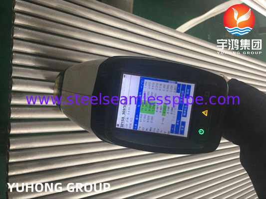 أنبوب بلا مسام من الفولاذ المقاوم للصدأ ASTM A 213 TP304/304L ، TP316L ، TP310S ، TP316Ti ، TP321/321H ، TP347 ، TP317 قوة عالية للتطبيق في غلاية التدفئة بمبادل الحرارة