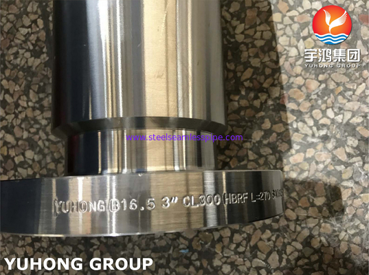 الفولاذ المقاوم للصدأ الحلق الطويل WNRF FLANGE،A182 F321 B16.5 CLASS 300