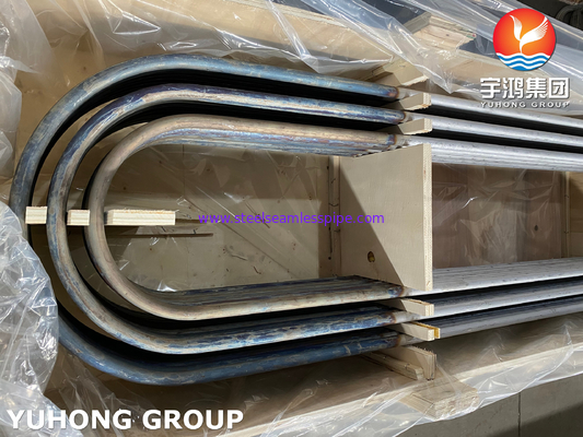 أنابيب الفولاذ المزدوج u bend sA789 s32205 S31803 ضمان المعالجة الحرارية