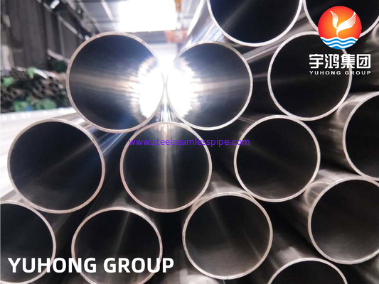 ASTM A270 TP304 الأنبوب المطاوئ من الفولاذ المقاوم للصدأ ، معالجة مشععة مشرقة تستخدم في التطبيقات الصحية
