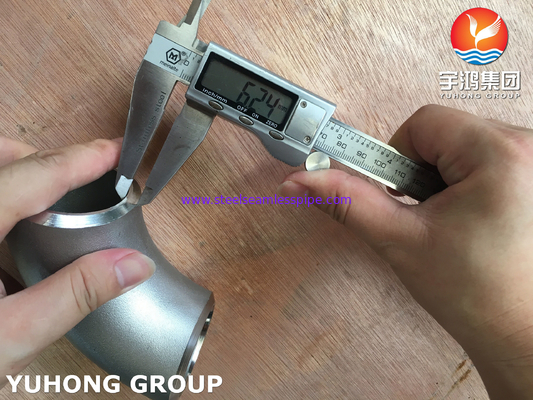 ASTM B366 WP904L المرفق 90 درجة الصلب المقاوم للصدأ Buttweld التركيب ASME B16.9
