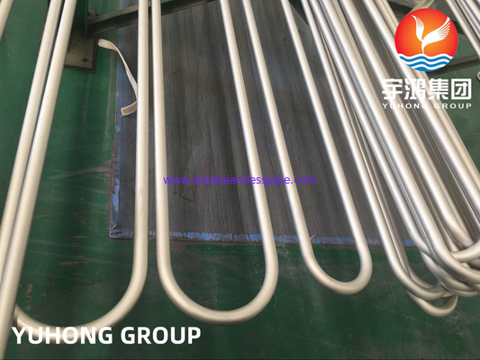 ASME SB444 Inconel 625 / UNS N06625 النيكل سبيكة الفولاذ U Bend أنبوب غير سلس