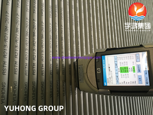 ASME SA213 TP316/316L 1.4401/1.4404 الأنبوب المبادل الحراري السلس من الفولاذ المقاوم للصدأ