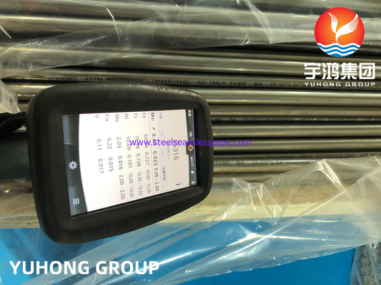 ASTM A213/A269 TP316/316L 1.4401/1.4404 الأنبوب المتسخ الساطع من الفولاذ المقاوم للصدأ