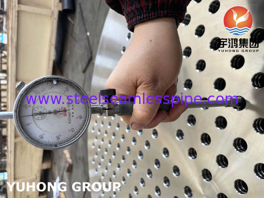 أوراق الأنابيب من الصلب المقاوم للصدأ ASTM A182 F316L للمبادلات الحرارية للقذائف والأنابيب