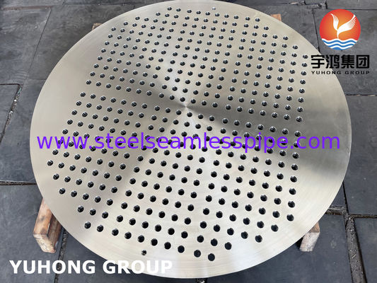 أوراق الأنابيب من الصلب المقاوم للصدأ ASTM A182 F316L للمبادلات الحرارية للقذائف والأنابيب