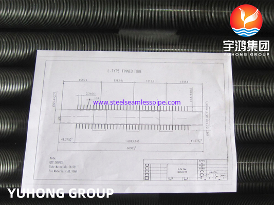 ASTM A179 أنبوب من النوع L مع ذيل الألومنيوم لبرودة الهواء