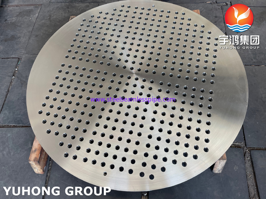 ASTM A182 F316 صفيحة أنابيب من الفولاذ المقاوم للصدأ ذات القطر الكبير