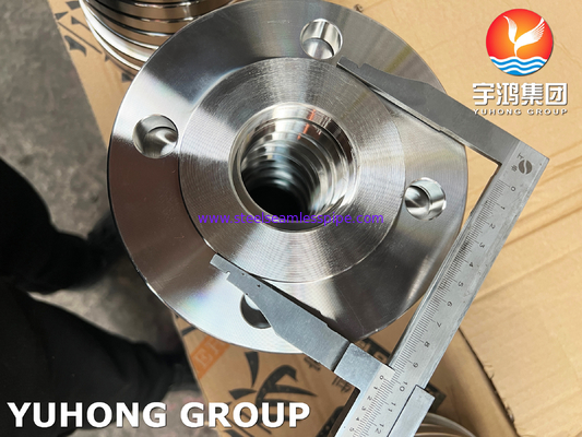 BS4504 (EN 1092-1) F316L الفولاذ المقاوم للصدأ اللفاف المسمار ، BSPP الخيوط PN16 النوع المقلد