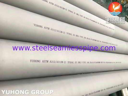 ASTM A312 TP316L أنابيب بلا خيوط من الفولاذ المقاوم للصدأ مطاط بارد لصناعة البتروكيماويات