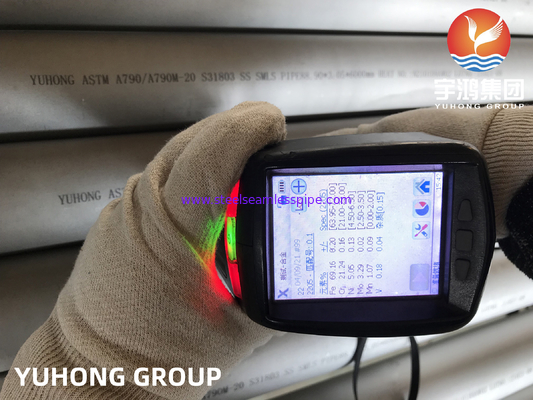 ASTM A790 UNS S32750 （2507، 1.4410) ، أنابيب سوبر دوبلكس من الفولاذ المقاوم للصدأ ، PREN&gt; 40