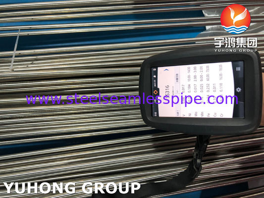 أنبوب من الفولاذ المقاوم للصدأ ASTM A270 TP316L الصحي غير الملحوم على شكل حرف U لصناعات الألبان والأغذية