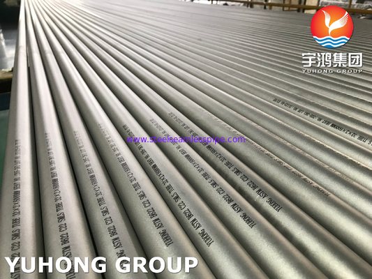 ASTM B622 / ASME SB622 Hastelloy C22 (UNS NO6022) أنبوب غير ملحوم ، مبادل حراري / تطبيق غلاية