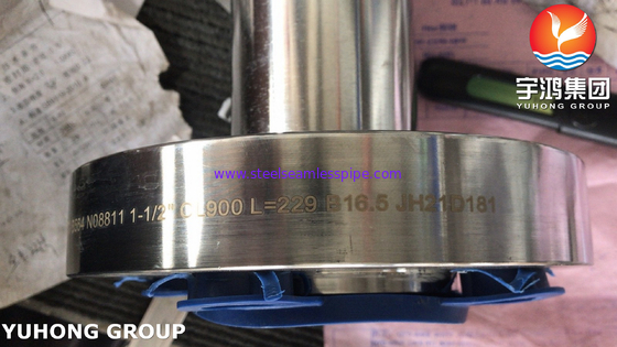 Incoloy Steel Astm B564 N08811 CL900 شفة طويلة برقبة ملحومة