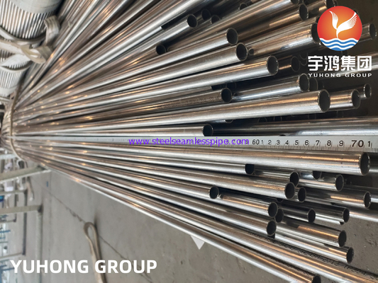 ASME SA249 TP304 304L SUS304 1.4301 الأنبوب المطاوئ لمكثفات المرجل