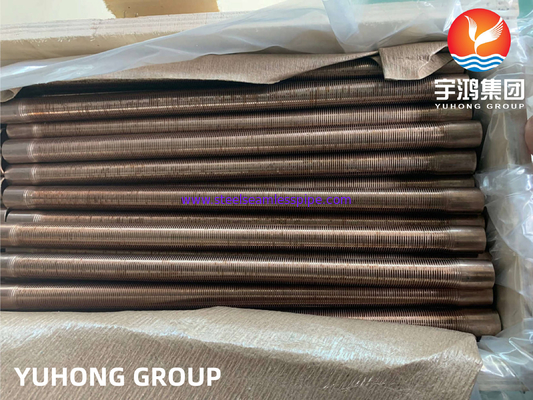 ASTM B111 C70600 Cu-Ni 90/10 أنابيب منخفضة للأسطوانة للأنظمة التدفئة بالتكثيف