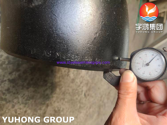 ASTM A234 WPB الكربون الصلب 90 درجة طويلة نصف قطرها الكوع الأسود مطلي المناسب