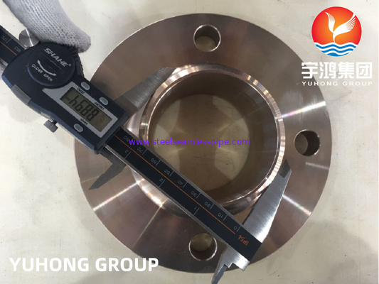 ASTM B151 C70600 2.0872 سبيكة Cu-Ni الصمغية Weldneck Flange RF B16.5