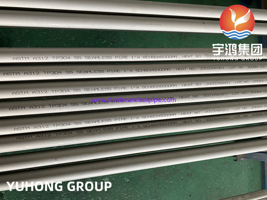 أنابيب بلا خيوط من الفولاذ المقاوم للصدأ ASTM A312 TP304 ، استخدام النفط والغاز