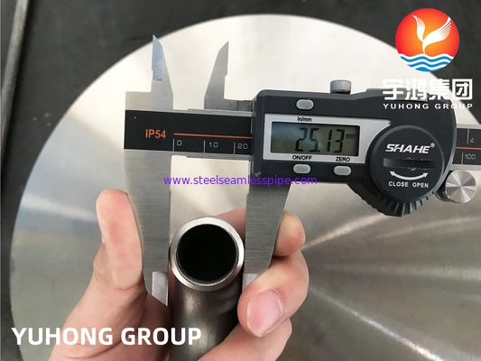 HASTELLOY C22 المرفق 90 / 180 درجة إصلاحات سبيكة النيكل المطاطية