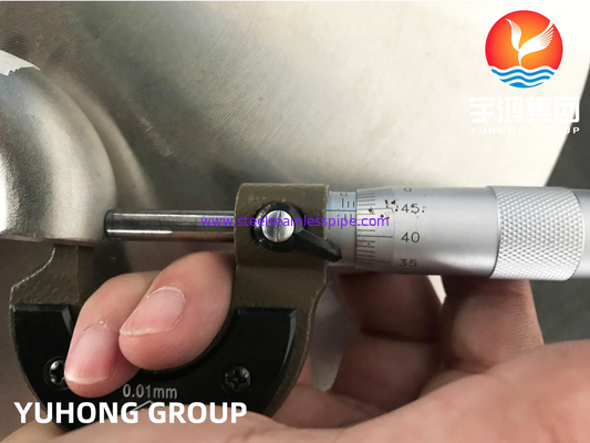 HASTELLOY C22 المرفق 90 / 180 درجة إصلاحات سبيكة النيكل المطاطية