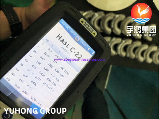HASTELLOY C22 المرفق 90 / 180 درجة إصلاحات سبيكة النيكل المطاطية
