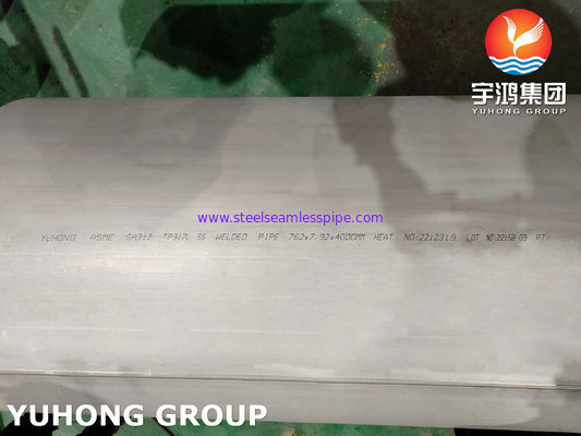 ASME SA312 TP317L 1.4438 أنابيب لحام لخدمة درجة حرارة عالية