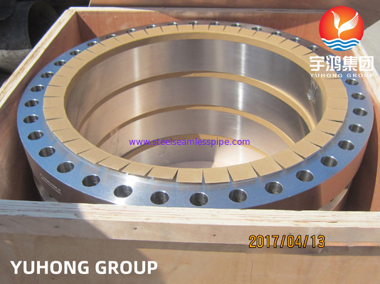 شفة هيكل من الفولاذ المزدوج، ASTM A182 الدرجة F51 (UNS S31803)، مناسبة للبيئات المسببة للتآكل