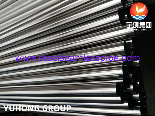 أنبوب من الفولاذ المقاوم للصدأ الصحي الملحوم ASTM A270 TP304 بلمسة نهائية مصقولة ميكانيكيًا ومصقولة كهربائيًا وخشونة مخصصة Ra