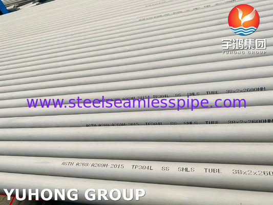 أنابيب الفولاذ المقاوم للصدأ الأوستنيتية ASTM A269 TP304L ، تستخدم في الخدمة العامة المقاومة للتآكل