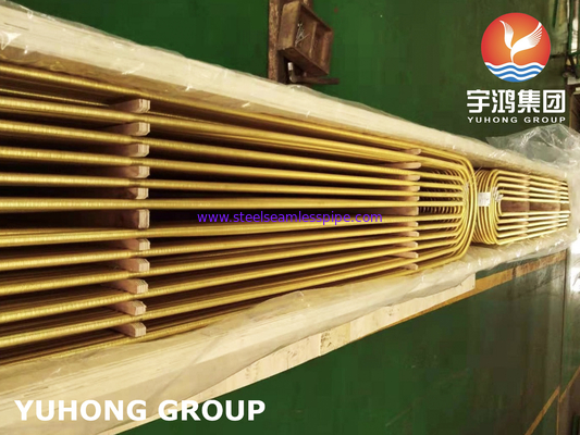 B111 C68700 الألومنيوم النحاس o61 أنبوب U Bend المضخم سبيكة النحاس المسحوقة باردة