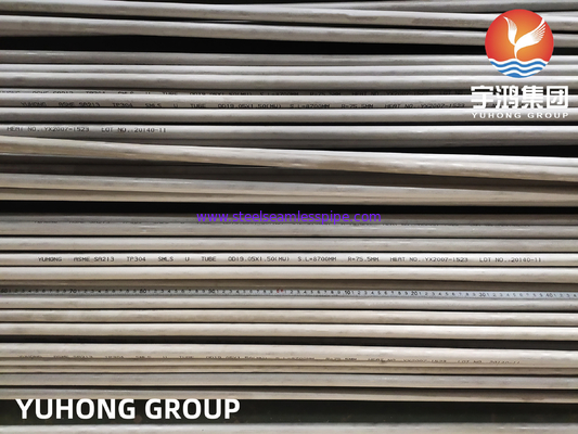 أنبوب بدون خيوط أنبوب U Bend TP304/304L TP316L TP310S TP316Ti TP321/321H TP347 TP317 تطبيق مبادل الحرارة