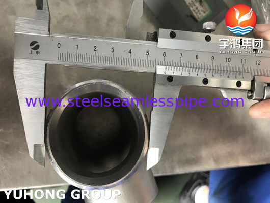 مواسير فولاذية مزدوجة الأنبوب متساوي الإنطلاق ASTM A815 S31803 B16.9 مبادل حراري لزيت الغاز