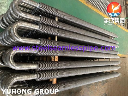 أنبوب ذو قناة صلبة من الفولاذ الكربوني U Bend ، قناة عالية التردد مع أنبوب A106 Gr.B المستخدم في Economizer