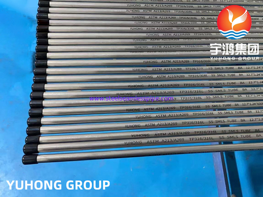 ASTM A213 TP316L الأنبوب المتسخ الخالي من الفولاذ المقاوم للصدأ